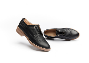 BROGUE black+lacet doré