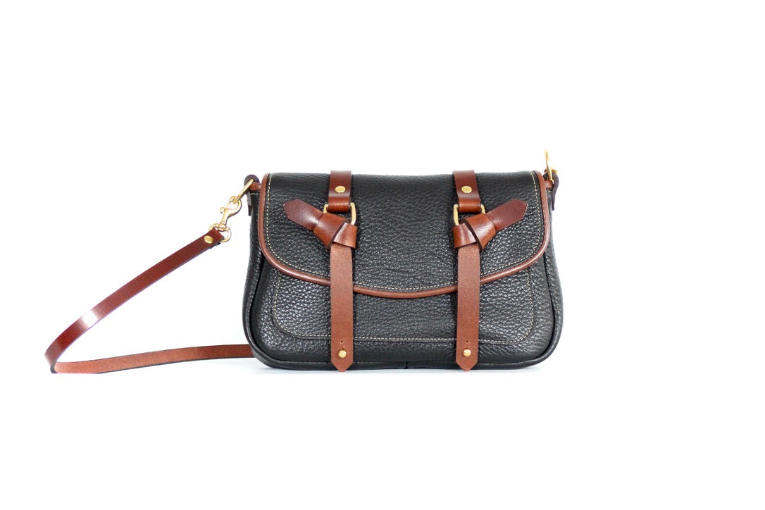 clutch bag crossbody handbag made in canada montreal pebble black leather flechr kimberly Fletcher kim quebec designer leathergoods